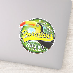 Sticker Logo Explorez le Brésil Fabuleux