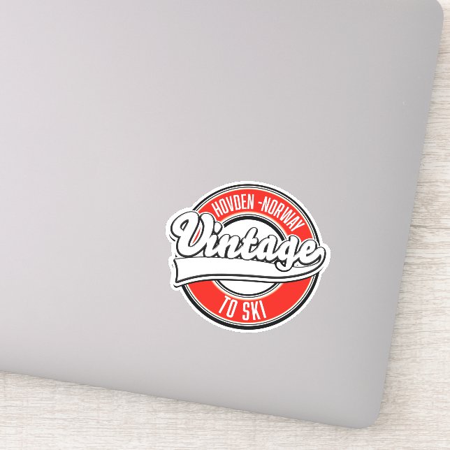 Sticker logo hovden norvège (Détail)