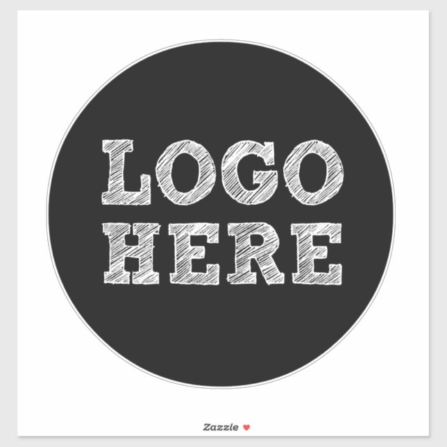 Sticker Logo ici (Feuille)