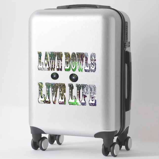 Sticker Logo Lawn Bowls Life Life, (Sur valise)