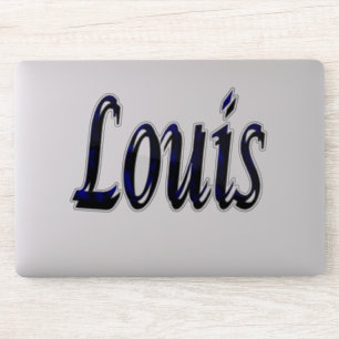 Sticker Logo Louis Name,