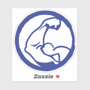 Sticker logo musculation bodybuilding 407