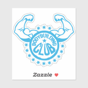 Sticker logo musculation bodybuilding bras 