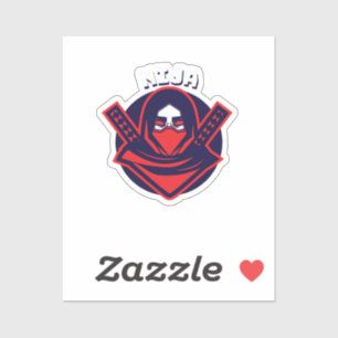Sticker Logo Ninja – Emblème de Guerrier Audacieux