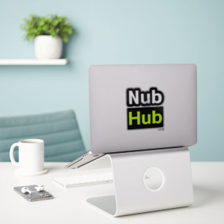 Sticker Logo Nub Hub Avec Triage Noir