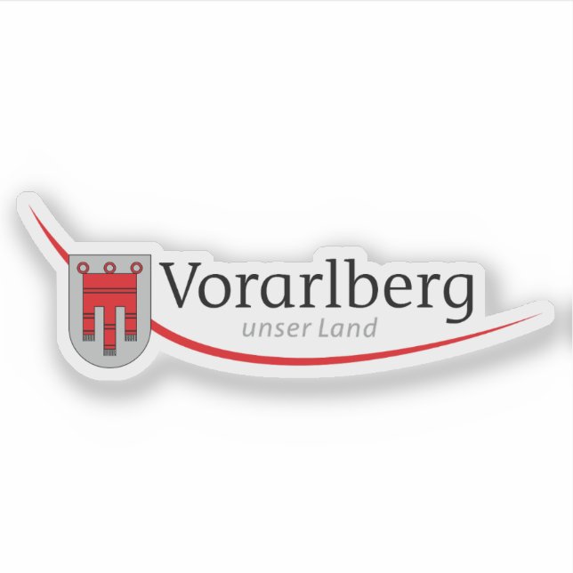 Sticker Logo officiel de l'Etat de Vorarlberg, Autriche (Devant)