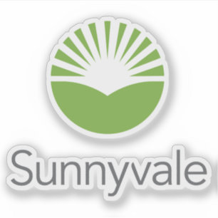 Sticker Logo officiel de Sunnyvale, Californie, États-Unis
