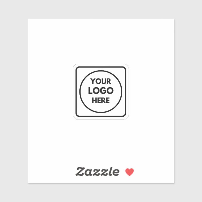 Sticker Logo personnalisé | Bouteille d'eau de marque prof (Feuille)