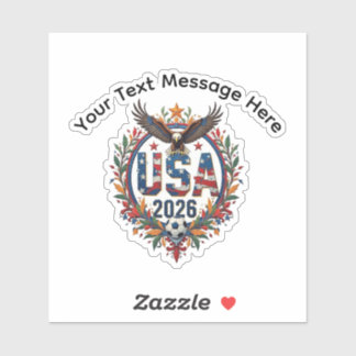 Sticker Logo personnalisé de l'aigle chauve de l'équipe na