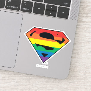 Sticker Logo Rainbow Superman