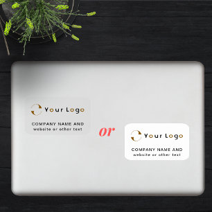 Sticker Logo + rectangle vinyle Portable Entreprise