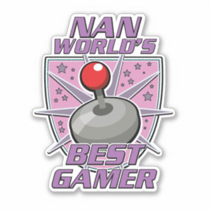Sticker Logo rétro du meilleur joueur de Nan World