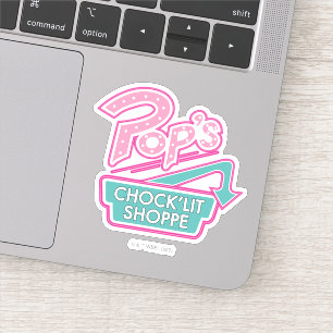 Sticker Logo rose du magasin Chock'Lit de Pop