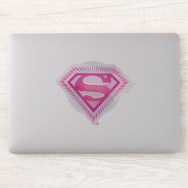 Sticker Logo Supergirl rose (Ordinateur)