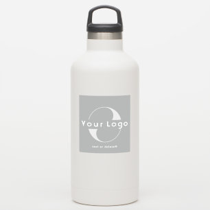 Sticker Logo sur Bouteille d'eau gris d'affaires Vinyl car