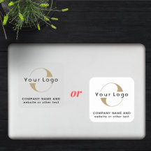 Logo sur Vinyl carré Business Company Clear Laptop