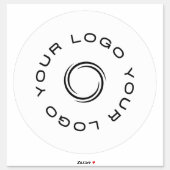 Sticker Logo sur Vinyl circle Business Bumper Car Window (Feuille)