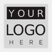 Sticker Logo sur vitre de voiture d'affaires Vinyl carré (Devant)
