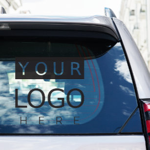 Sticker Logo sur vitre de voiture d'affaires Vinyl carré