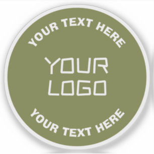 Sticker Logo téléchargé ou design & texte modifiable Toute