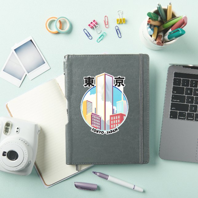 Sticker Logo Tokyo Japan Cityscape (Couverture iPad)