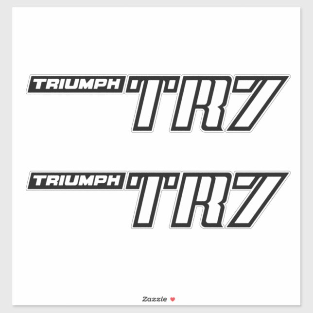 Sticker Logo Triumph TR7 - Voitures de première heure (Feuille)