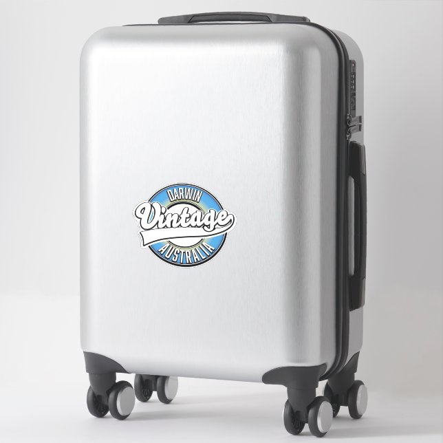 Sticker Logo vintage Darwin Australie (Sur valise)