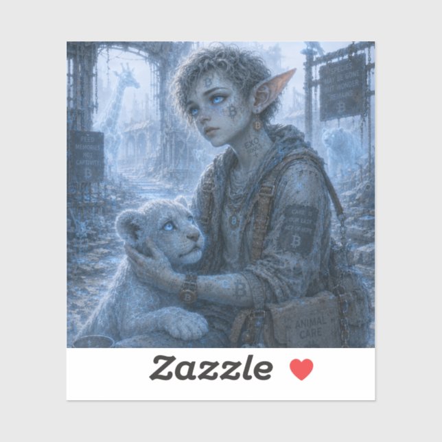 Sticker Loisirs / Soigneur d'animaux / Zoo du désert (Feuille)