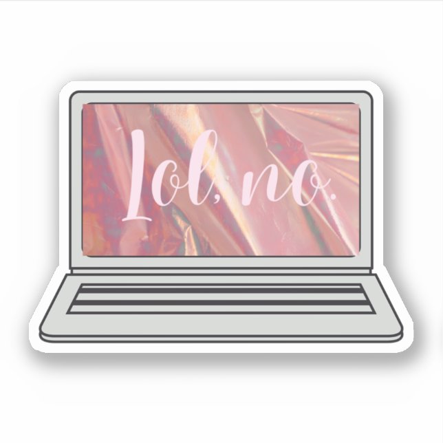 Sticker Lol, pas de design holographique (Devant)