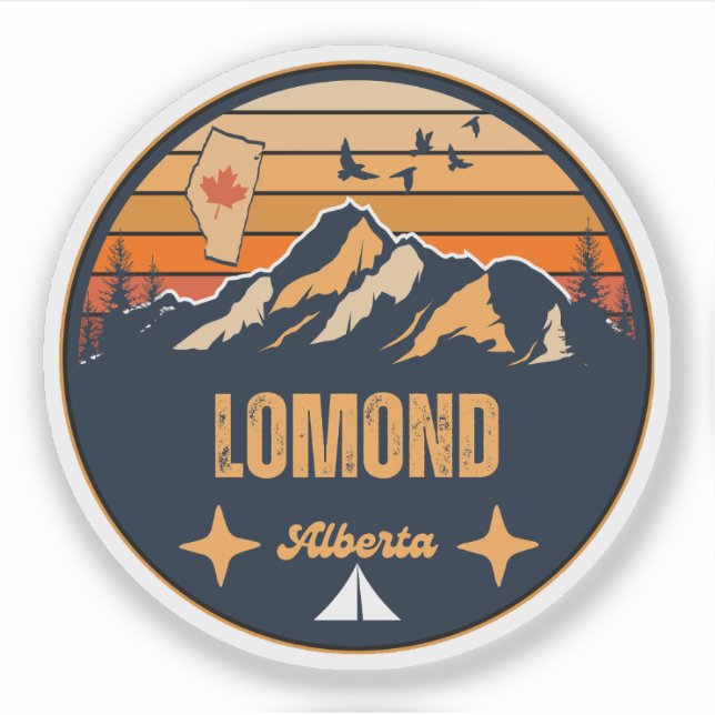 Sticker Lomond, Alberta (Devant)
