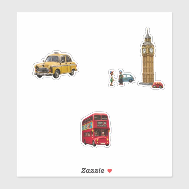 Sticker london modeling clay (Feuille)