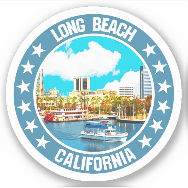Sticker Long Beach (Devant)