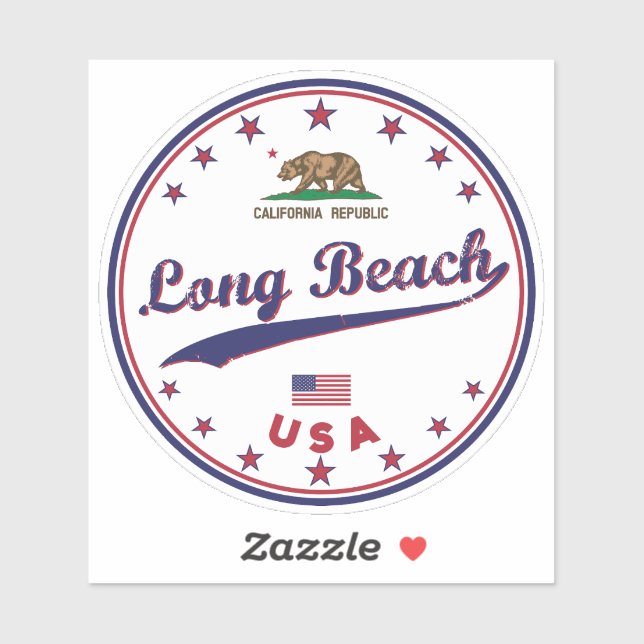 Sticker Long Beach (Feuille)