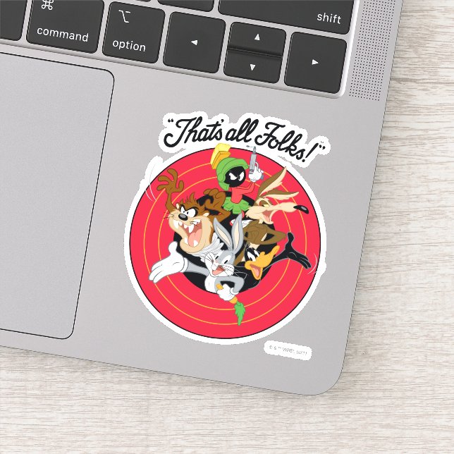 Sticker LOONEY TUNES™ "C'EST TOUS LES FOLKS™" Groupe Bulls (Détail)