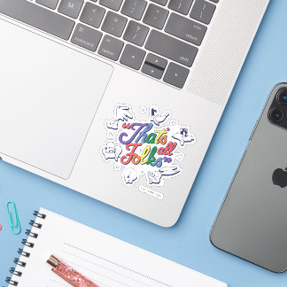 Sticker LOONEY TUNES™ - That's All Folks ! Pride Badge