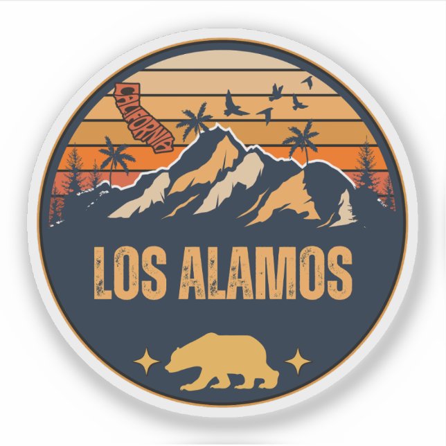 Sticker Los Alamos, Californie (Devant)