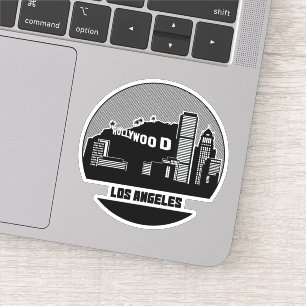 Sticker Los Angeles California Skyline