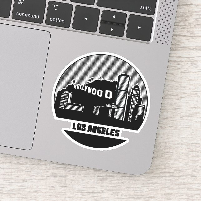 Sticker Los Angeles California Skyline (Détail)