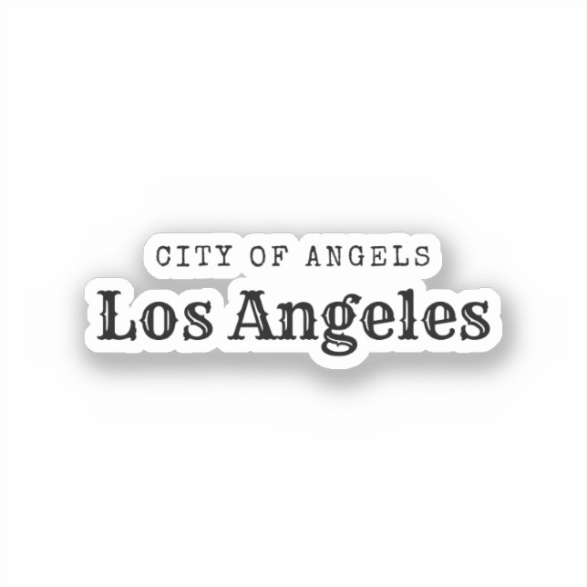 Sticker Los Angeles Ville des Anges (Recto)