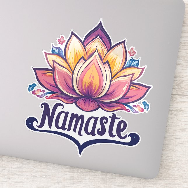 Sticker Lotus Flower "Namaste" (Détail)