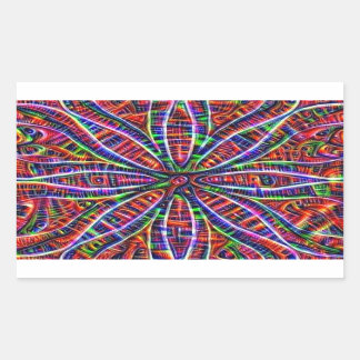 Sticker Lotus psychédélique