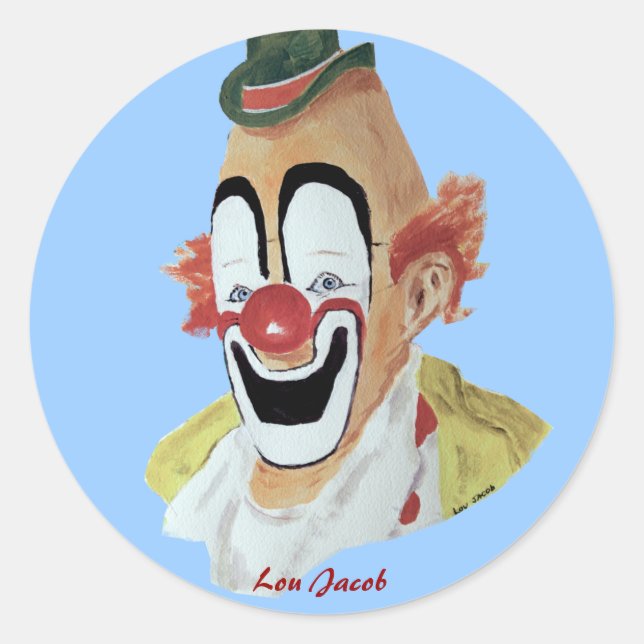 Sticker Lou Jacob Clown (Devant)