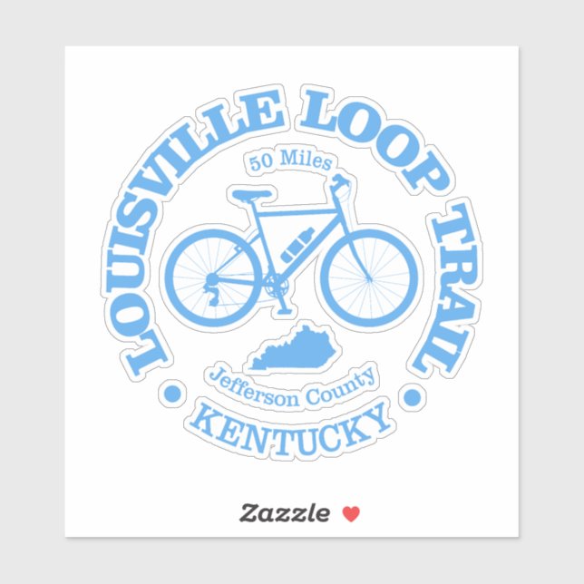 Sticker Louisville Loop (vélo) (Feuille)