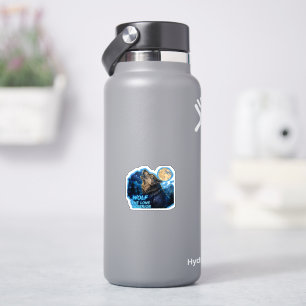 Sticker Loup Le Guerrier Solitaire