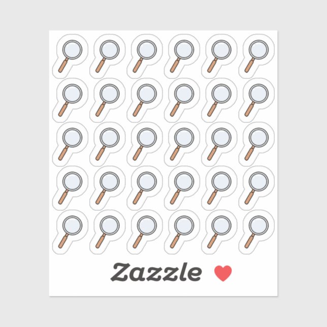 Sticker Loupe École et Travail Planificateur Bujo (Feuille)