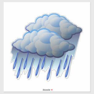 Sticker Lourde cale de pluie