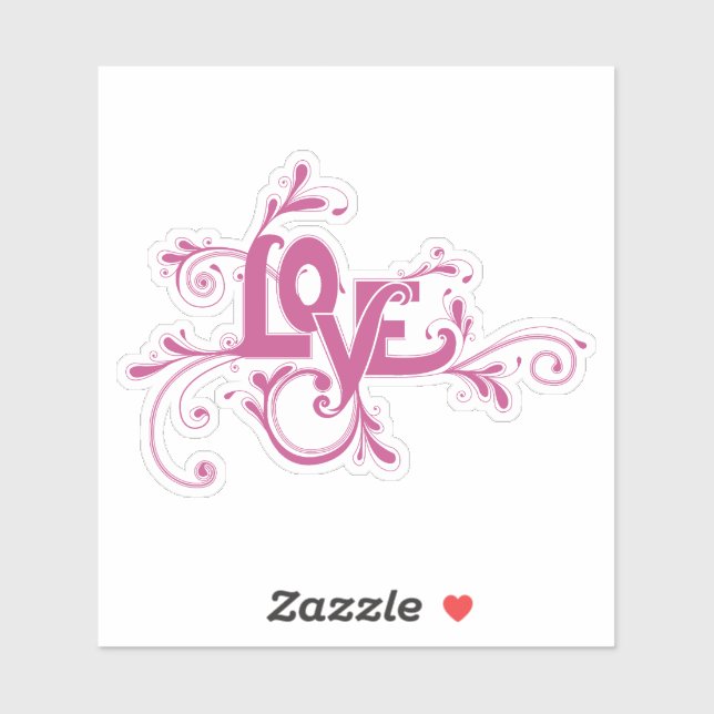 Sticker Love (Feuille)