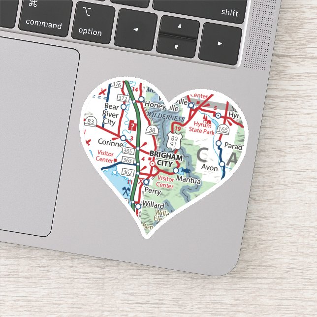Sticker Love Brigham City (Détail)