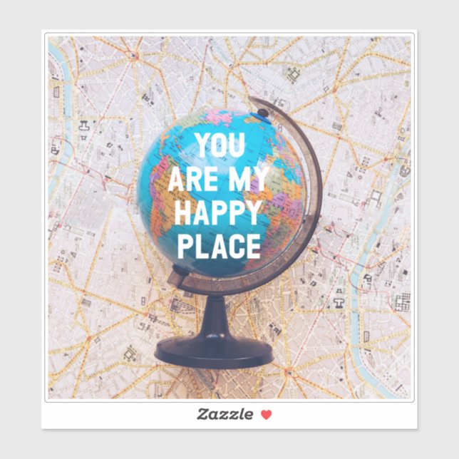 Sticker Love Cote Globe (Feuille)