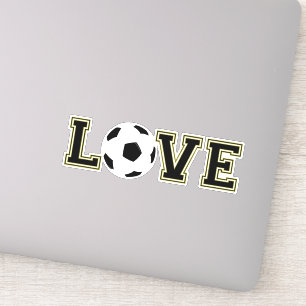 Sticker Love Football Football Varsity Lettres Amusants